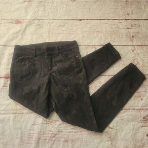 Sundance Black Brocade Pants Size 4